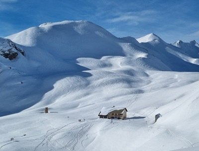 Ski de rando en étoile au refuge du Galibier